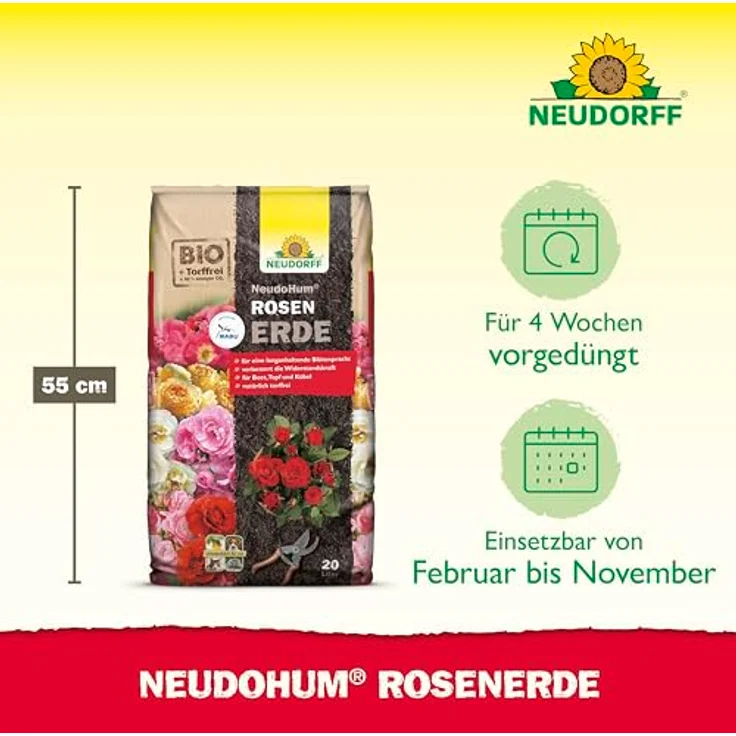Neudorff NeudoHum Rosenerde 20 Liter – Bild 4