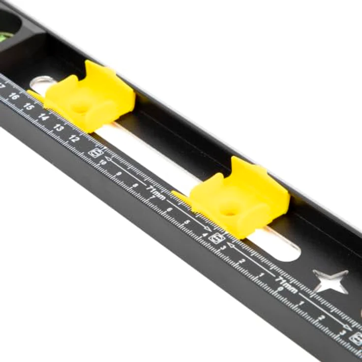 C.K Tools Elektriker-Wasserwaage 500 mm, 3-in-1 mit Lineal, 4 verstellbaren Markierschiebern und Doppel-Skala – Bild 4