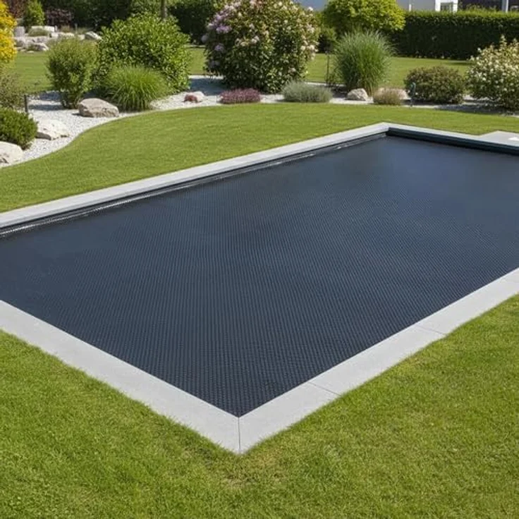 Zelsius Solarfolie für eckige Pools, 8 x 5 m, schwarz, 400µ PE-Folie zur Wassererwärmung und Verdunstungsreduzierung – Bild 2