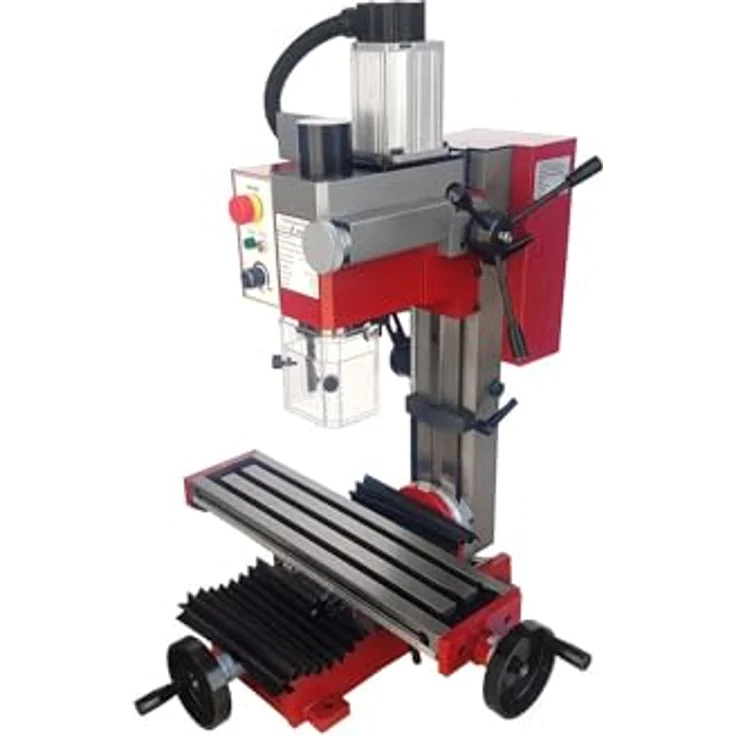 paulimot Bohr-/Fräsmaschine SIEG SX2L mit bürstenlosem Motor, Z-Säule neigbar, 500 Watt, blau – Bild 3