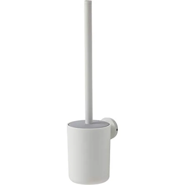 Tiger Urban Toilettenbürste, WC-Bürste mit Halter zur Wandbefestigung, mit austauschbaren Dekor-Ringen zur individuellen Gestaltung, hygienischer Deckel integriert, Farbe: Weiß