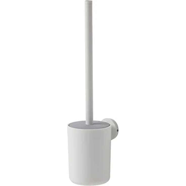 Tiger Urban Toilettenbürste, WC-Bürste mit Halter zur Wandbefestigung, mit austauschbaren Dekor-Ringen zur individuellen Gestaltung, hygienischer Deckel integriert, Farbe: Weiß – Bild 1