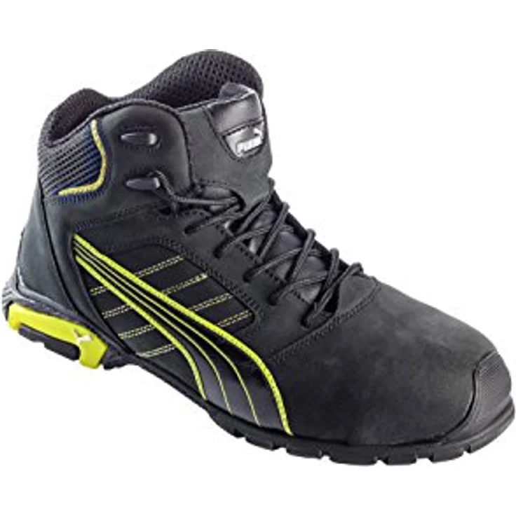 PUMA Safety AMSTERDAM MID, Sicherheitsschuh aus Nubukleder mit TPU-Laufsohle und evercushion® PRO Fußbett, schwarz – Bild 1