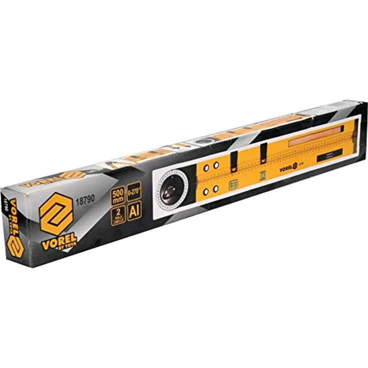 Yato Winkelmesser 3-in-1, Bauwinkel mit Wasserwaage und Zirkel-Funktion, aus hochwertigem Aluminium, Messbereich 0-270 Grad – Bild 8