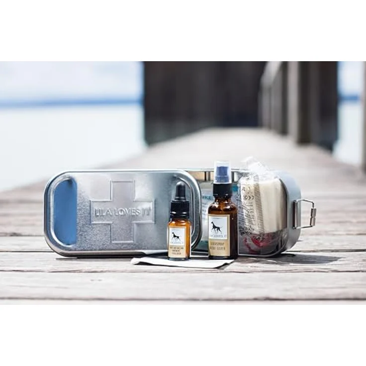 Erste-Hilfe-Set für Hunde - Verbandskasten mit First Aid Balsam und Silberspray, Verbandsmaterial, Wundkompresse und Heftpflaster-Rolle, FIRST AID BOX von LILA LOVES IT – Bild 5