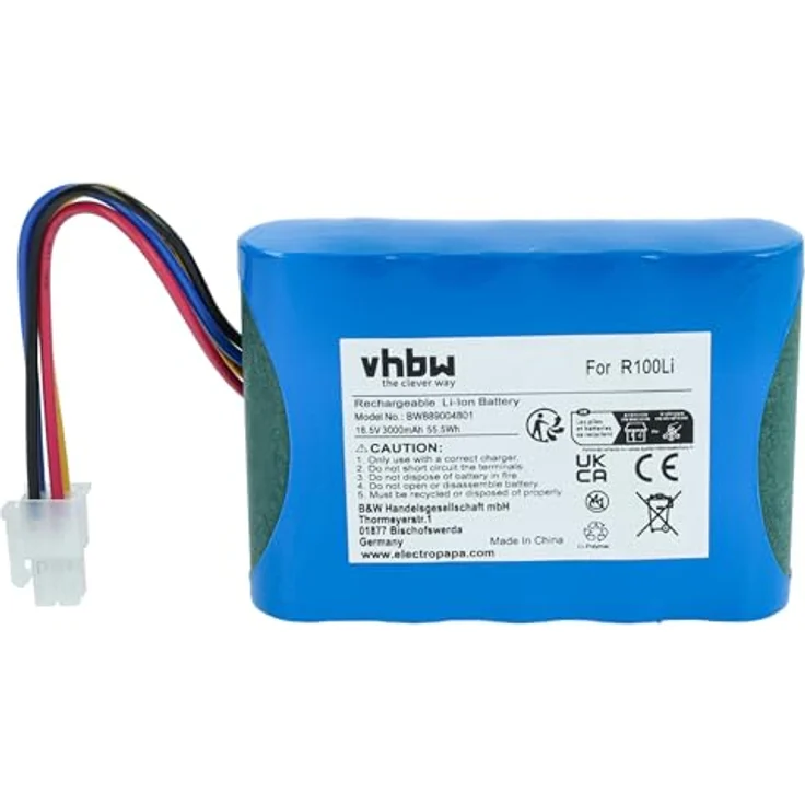 VHBW Akku kompatibel mit Gardena Smart Sileno free 800 und 600, 3Ah, 18,5V Li-Ion, blau – Bild 3