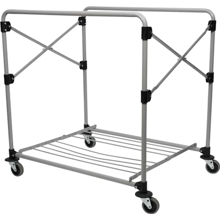 Rubbermaid X-CART FRAME 300L, Transportwagen aus pulverbeschichtetem Stahl, klappbar, bis zu 100 kg Belastbarkeit, Frame only