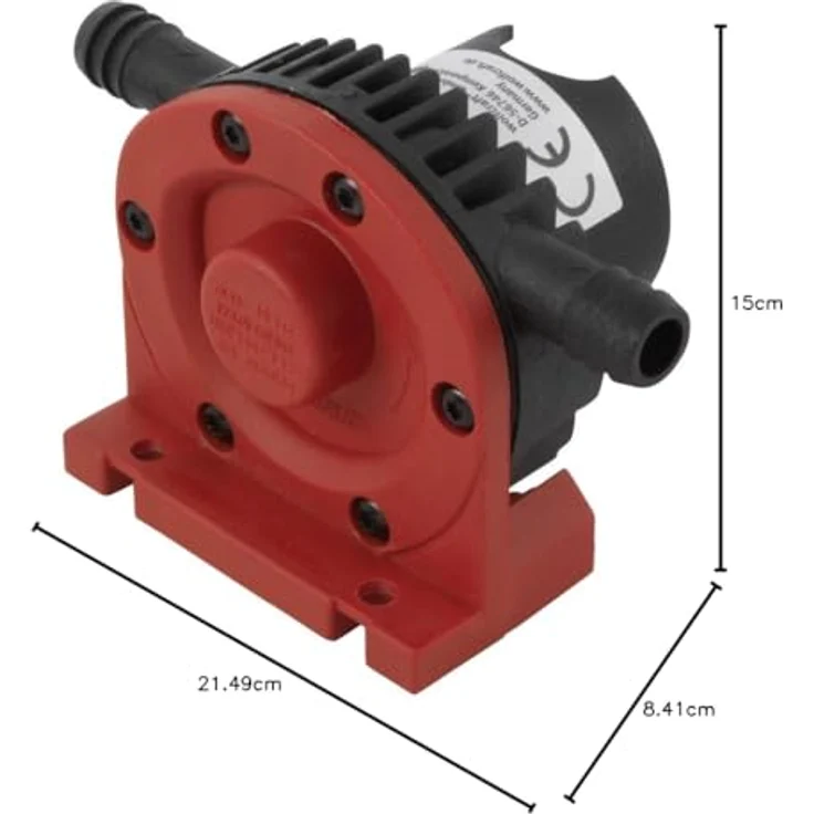 Rena Wolfcraft 2202000 Bohrmaschinen Pumpe-Selbstansaugende Wasserpumpe, rot Bohrmaschinenpumpe – Bild 6