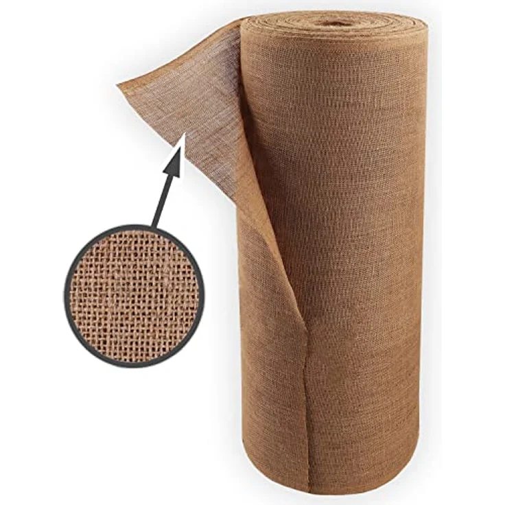 Aquagart Jutegewebe 10m x 1m, 305g/m² Jutematte für Pflanzenschutz, witterungsbeständig und reißfest – Bild 3