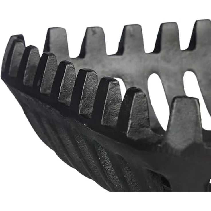 Relaxdays Kaminrost, Schwarz, Gusseisen, 42x16x28 cm, für Kaminöfen und Grillkamine – Bild 5