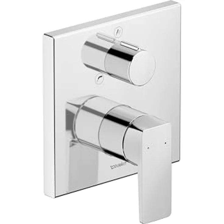Duravit Manhattan Wannenarmatur Unterputz, Einhebel-Wannenmischer für 2 Verbraucher mit Keramikmischsystem, Chrom – Bild 3