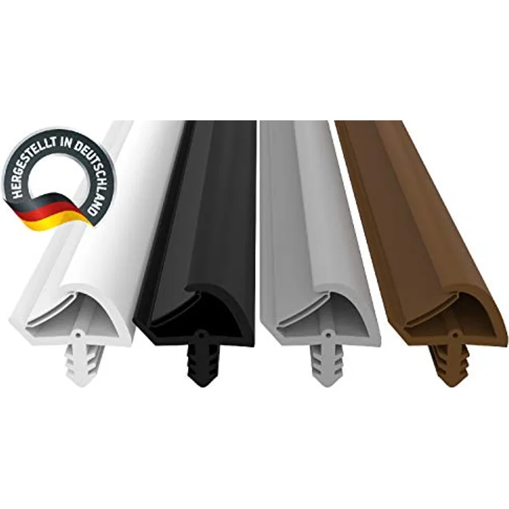 Türdichtung Weiß 5m - 3mm Nutbreite / 7mm Nuttiefe / 12mm Falz - Antidehnungsfaden Haustürdichtung Türanschlagdichtung Türdichtung (weiss 5m)