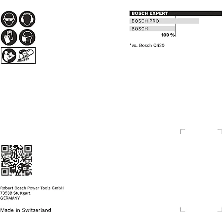 Bosch Accessories 2608901652 Schleifpapier für Multischleifer Körnung 60 (L x B) 93 mm x 102 mm 10 St. – Bild 3