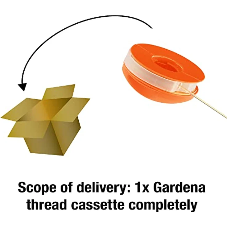 GARDENA Fadenkassette komplett: Ersatzfadenspule für GARDENA Turbotrimmer und -sensen, Original GARDENA System Ersatzteil für Rasentrimmer (5371-20) – Bild 3