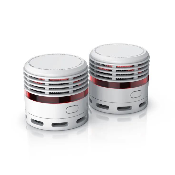 Brandson Rauchmelder (10 Jahre Batterie, Lautstärke 85 db, LED, Prüftaste, TÜV Zertifiziert)