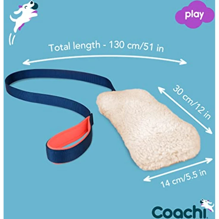 Company of Animals Coachi Chase & Crinkle, weiches Knisterspielzeug für Belohnungs- und Rückruftraining, ideal für Agility, für Hunde und Welpen – Bild 4
