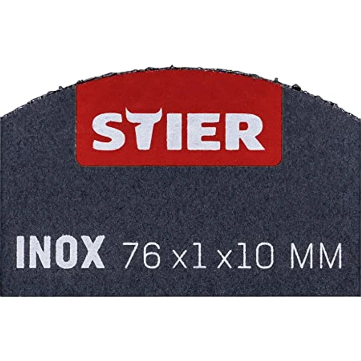 STIER Trennscheibe Edelstahl/Inox 76 x 1 x 10 gerade 10 Stk, extra hohe Lebensdauer, geringer Funkenflug – Bild 4