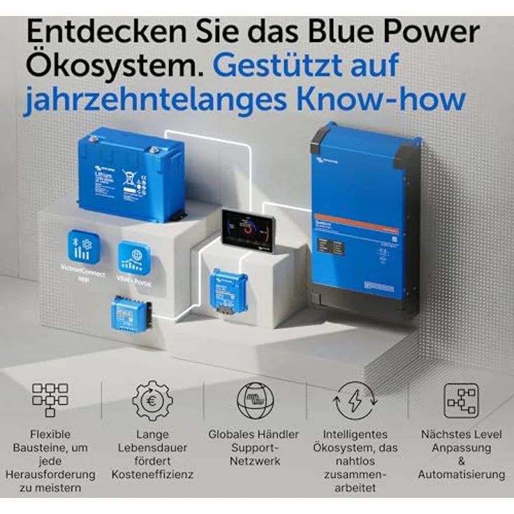Victron Energy BlueSolar 250/100 VE.Can, MPPT Solarladeregler mit 100A, flexibel für 12/24/48V, hochwirksam und programmierbar – Bild 9