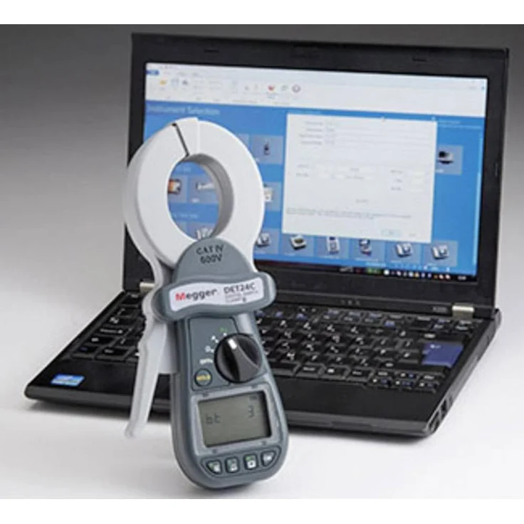 Megger DET24C Erdungsmesser, Multimeter mit CAT IV 600V, 2000 Messwertspeicher und elliptischem Design
