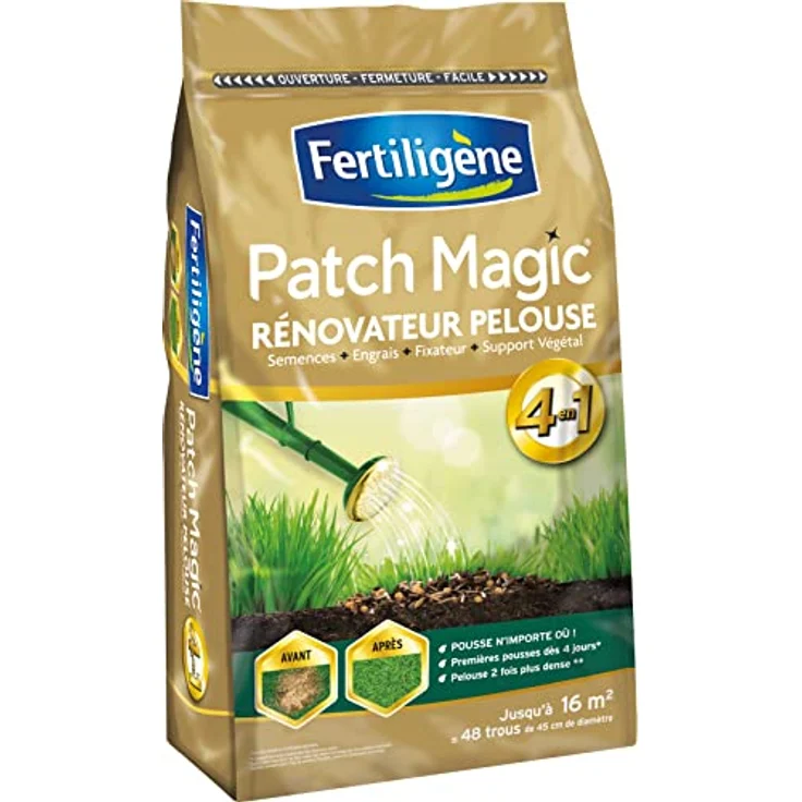 Fertiligene Patch Magic Rasen Renovierer 4 in 1 Beutel 3,6 kg – Bild 1