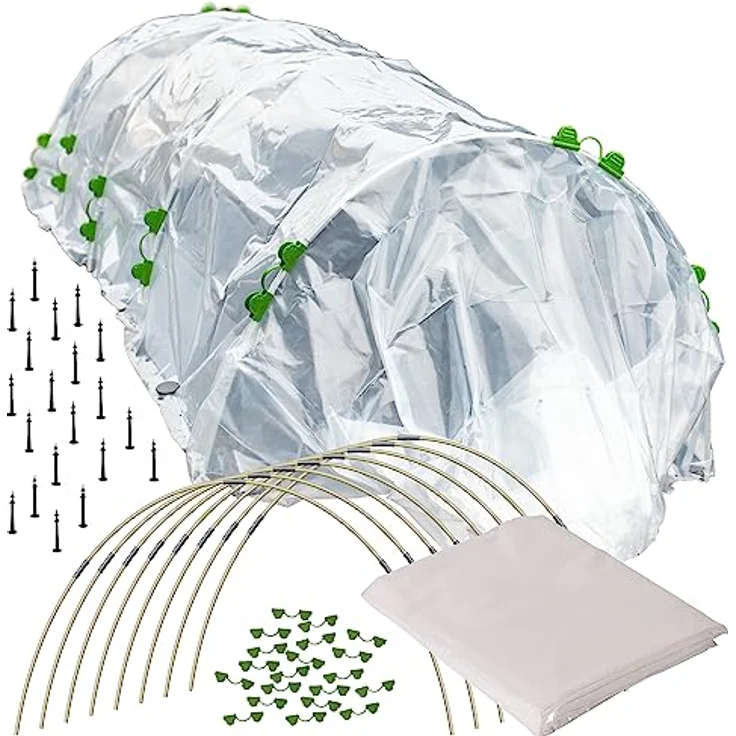TTL Garden Folientunnel Set Flex“ mit PE Folie - Beet Tunnel Bögen Foliengewächshaus – Bild 2