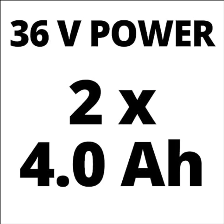 Einhell Akku-Rasenmäher 'GE-CM 36/36 Li M Kit', mit 2x 18V 4,0 Ah Akkus und Ladegeräten, bis 400 m², bürstenloser Motor, 36 cm Schnittbreite, Mulchfunktion, höhenverstellbarer Führungsholm – Bild 11