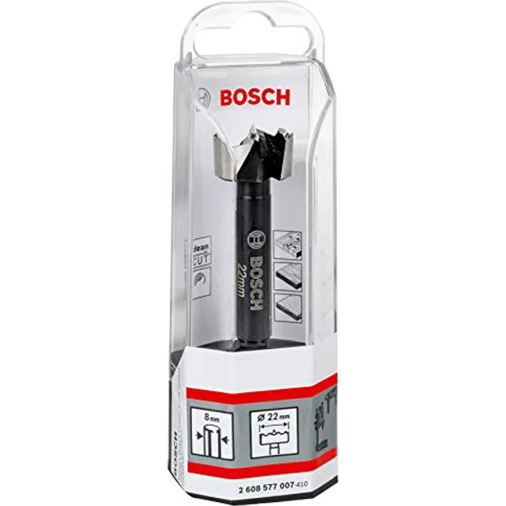 Bosch Accessories 2608577007 Forstnerbohrer 22 mm, präziser Holzbohrer für sauberes Bohren in Weich- und Hartholz – Bild 2