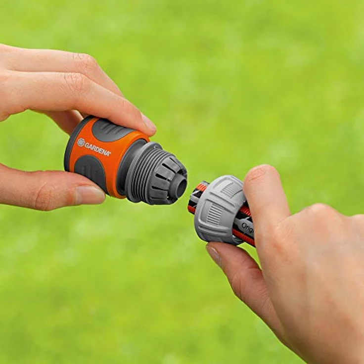 GARDENA Premium Wasserstop 19 mm (3-4 Zoll): Aquastop, schneller Gerätewechsel, Knickschutz, hohe Schlauchhaltekraft, frostsicher, verpackt (18254-20) Bewässerungszubehör  – Bild 6