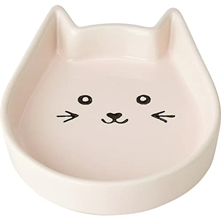Nobby Katzen Keramik Schale Kitty Face, pink 13 x 16 x 3 cm, 1 Stück – Bild 2