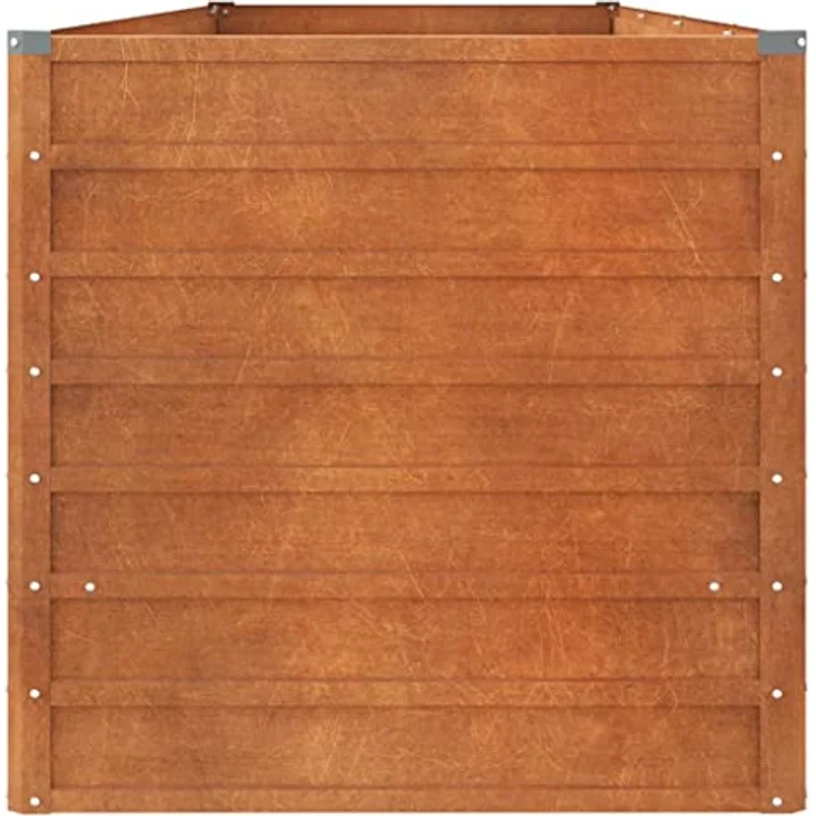 vidaXL Hochbeet aus Cortenstahl, Rostig, 320 x 80 x 77 cm, Wetterfester Stahl, Robust & Langlebig – Bild 5