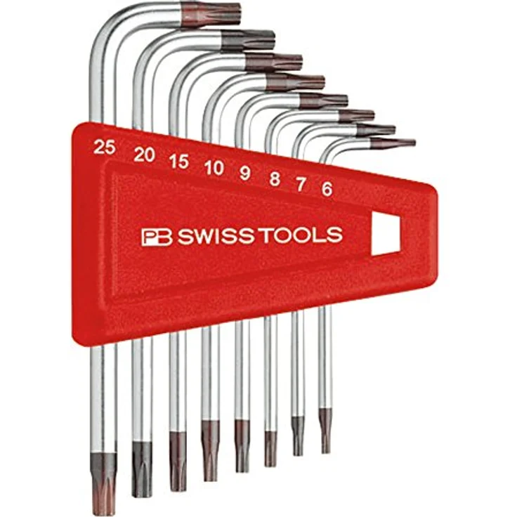 PB Swiss Tools Winkelschraubendreher-Satz, 8-teilig T6-T25 im Kunststoffhalter, präzise Maßhaltigkeit und federstahlverarbeitet, 100% Swiss Made – Bild 2