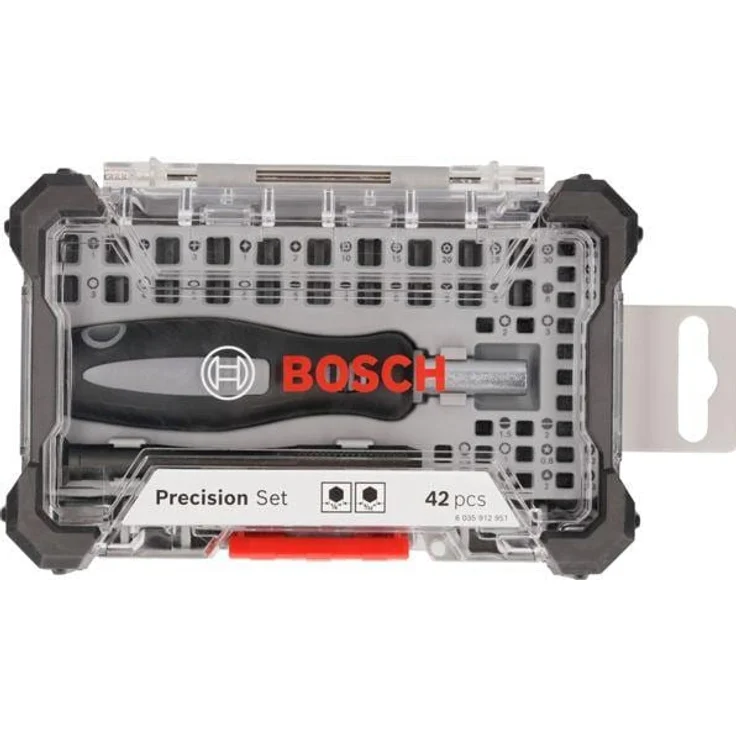Bosch Professional Zubehör, Schraubenzieher, Schraubendreher-Set mit Präzisions- und Standardbits, Display, 6 x 42tlg.