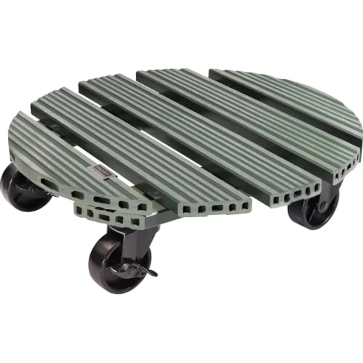 WAGNER® design yourself Pflanzenroller GH0558, Kunststoff, Ø 38,5 cm, dunkelgrün, rund mit Feststellbremsen – Bild 1