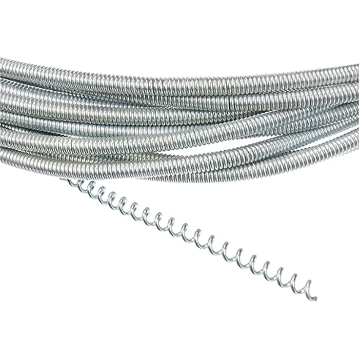 Hand Tools Toolland 1911-10 Reinigungsspirale Für Abflussrohre, 7 mm Durchmesser, 10 m Länge, 1er pack – Bild 2