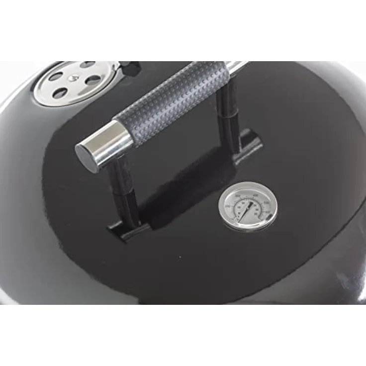 ACTIVA Grill Kugelgrill Nottingham, Holzkohlegrill mit verchromtem Grillrost in Schwarz – Bild 5