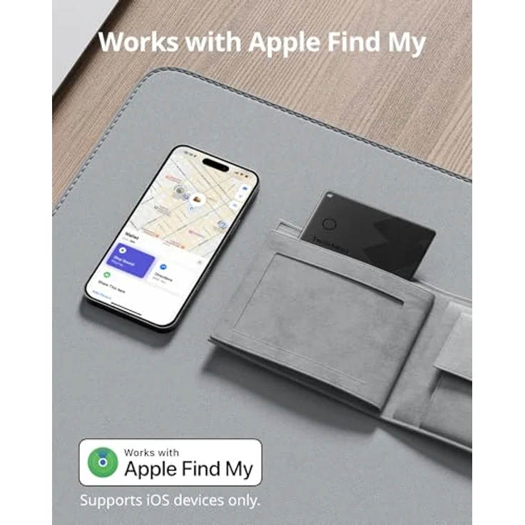 SwitchBot Wallet Finder Card 4er-Pack, Smart AirTag Card, GPS-Ortung, bis zu 3 Jahre Batterielaufzeit, wasserfest – Bild 3