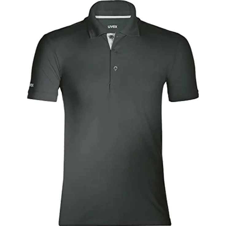 Uvex Unisex-Arbeits Workwear - Graues Poloshirt - aus Tencel-Gewebe 4XL – Bild 2