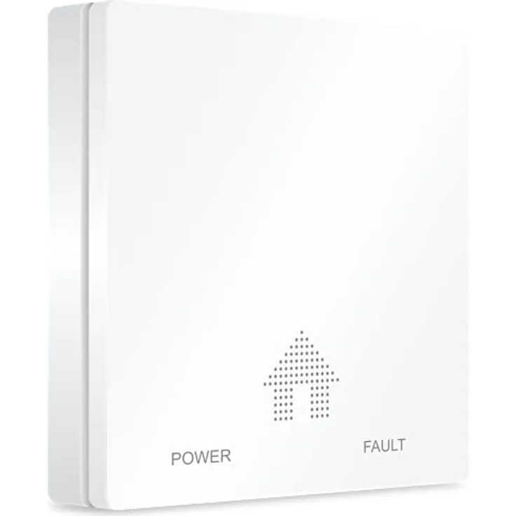 ELRO FC4610 Ultraflacher CO-Melder mit 10-Jahres-Batterie, zuverlässige Erkennung gemäß EN50291, weiß