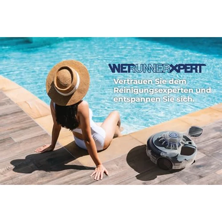 GRE RBR120 Akkubetriebener Reinigungsroboter, 120 Minuten Betriebsdauer für Pools und Spas, effiziente Boden- und Wandreinigung – Bild 7