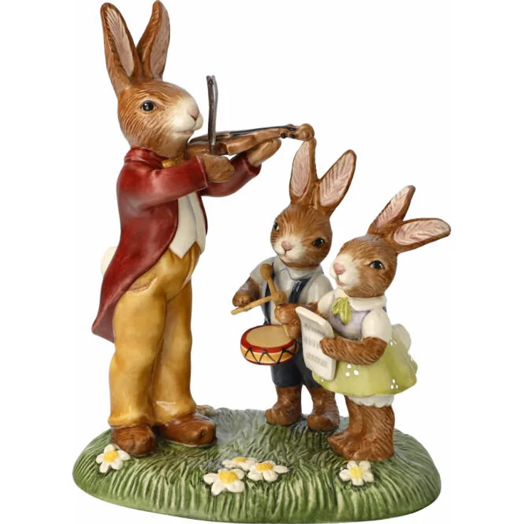 Goebel Figur Osterklassiker Die Musikstunde, Hasen, Steingut, Bunt, 16.5 cm, 66845251