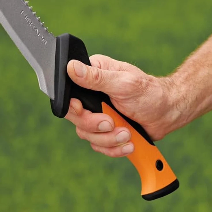 Fiskars Hippe mit Säge CL-521, ergonomische Gartensäge mit 23 cm gehärtetem Stahl-Sägeblatt und grober Zahnung, inkl. Nylon-Holster – Bild 10