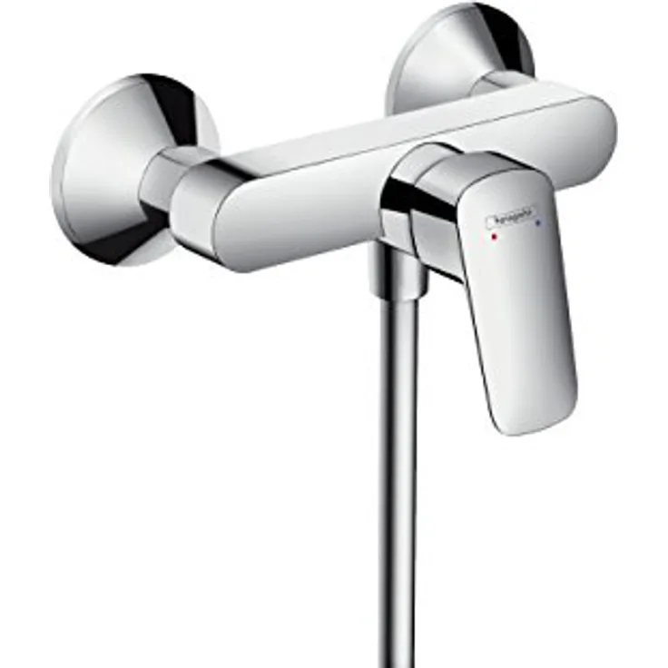 hansgrohe Duscharmatur Logis, Aufputz Brausebatterie, Duscharmatur für 1 Funktion, Chrom