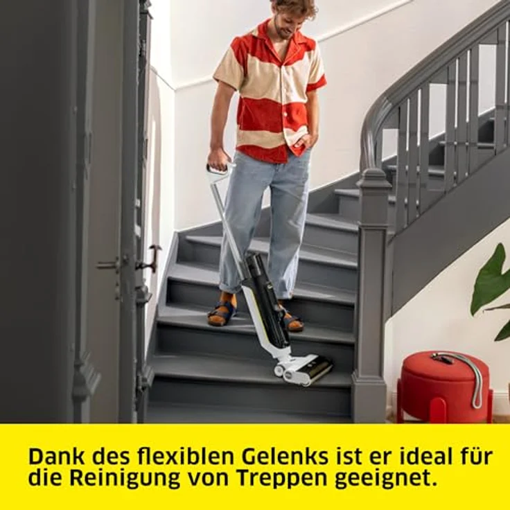 Kärcher FCV 3, kabelloser Saugwischer mit 3 Reinigungsmodi, Akkulaufzeit ca. 30 min, Flächenleistung 130 m², Hygienic!Spin Technologie – Bild 5