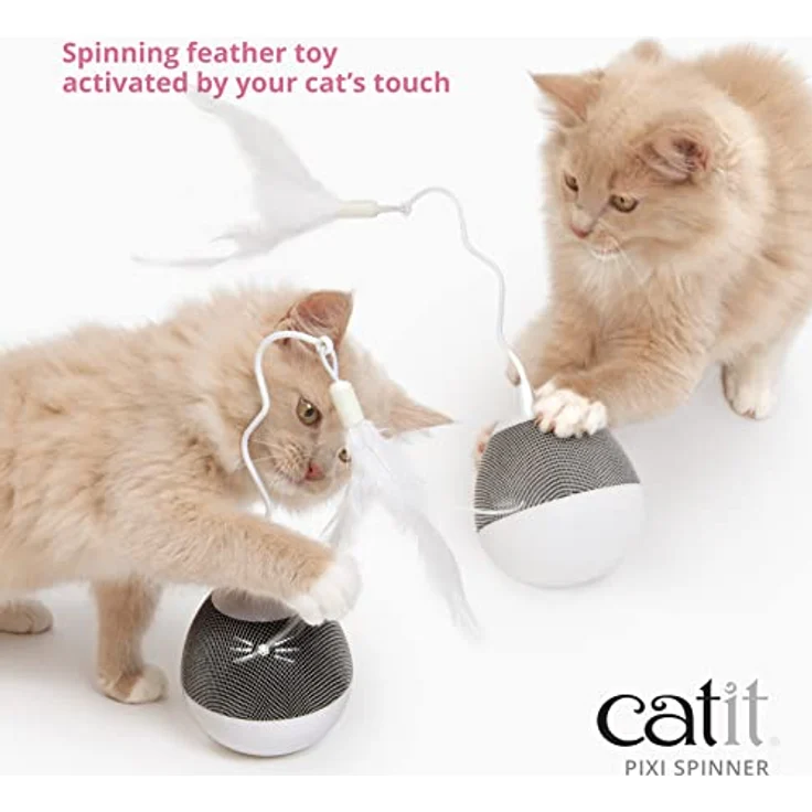 Catit - Pixi Spinner White & Grey - (787.0180) – Bild 3
