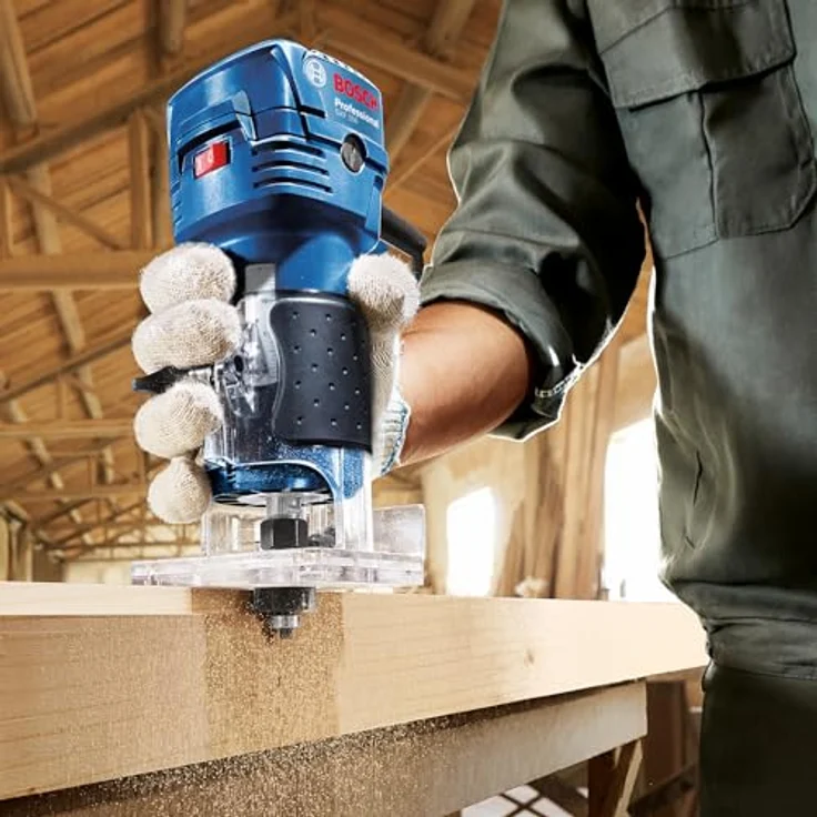 Bosch Professional GKF 550 W Einhandfräse Kantenfräse Multifräse – Bild 3
