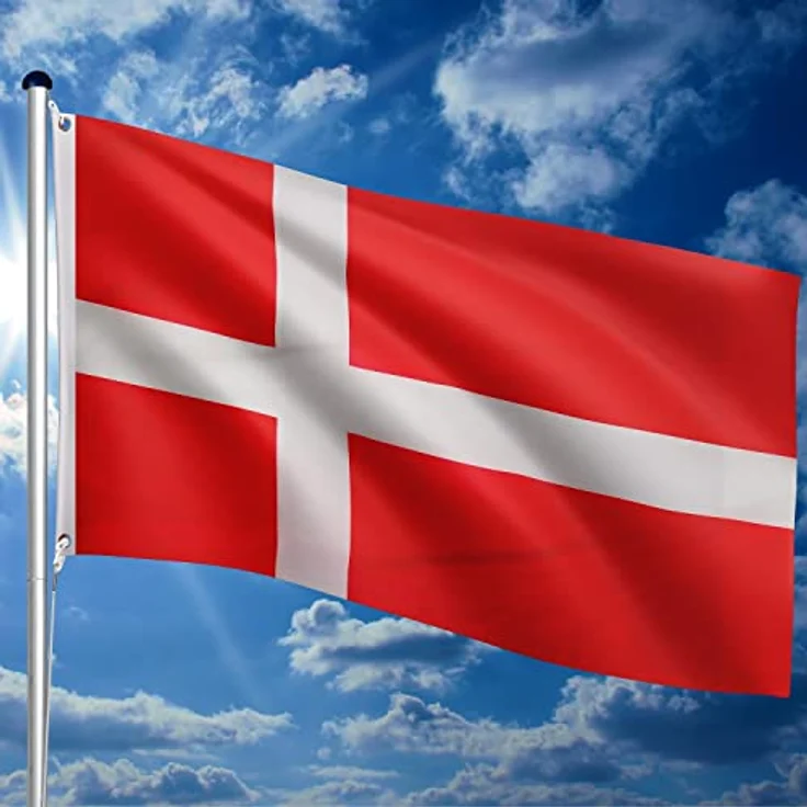 FLAGMASTER Teleskop Fahnenmast Aluminium 6,50m, 5-Fach höhenverstellbar, Komplettset mit Bodenhülse und 30 Fahnen zur Wahl – Bild 4