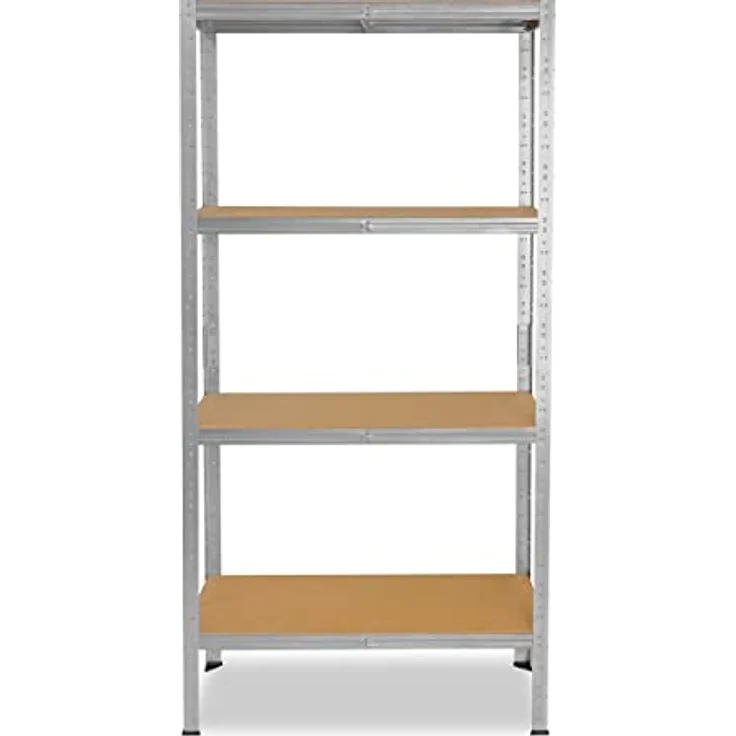 HOME Steckregal 155x50x40 cm verzinkt mit 4 Böden - Shelfplaza – Bild 6