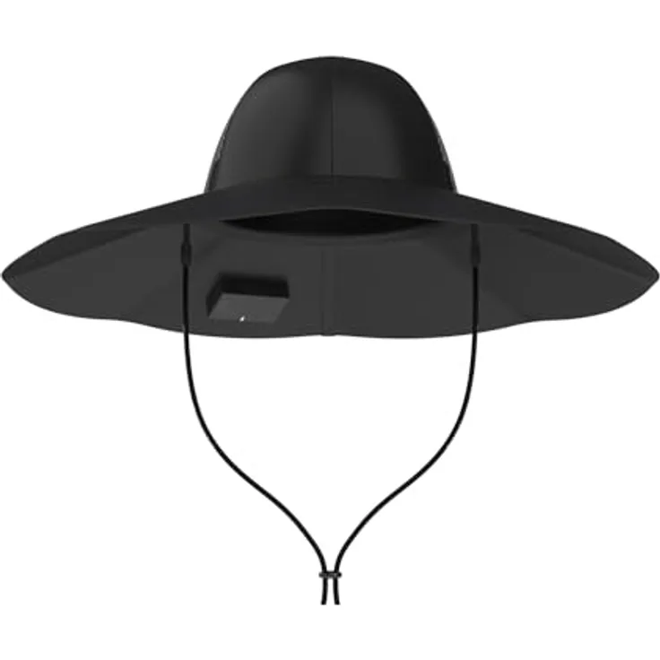 EF EcoFlow Solar Hut 360° - Wasserdichter, ultraleichter faltbarer Solarhut mit zwei USB-A und USB-C Anschlüssen für mobiles Laden von Geräten beim Wandern, Angeln, Camping, am Strand (Größe M-L)