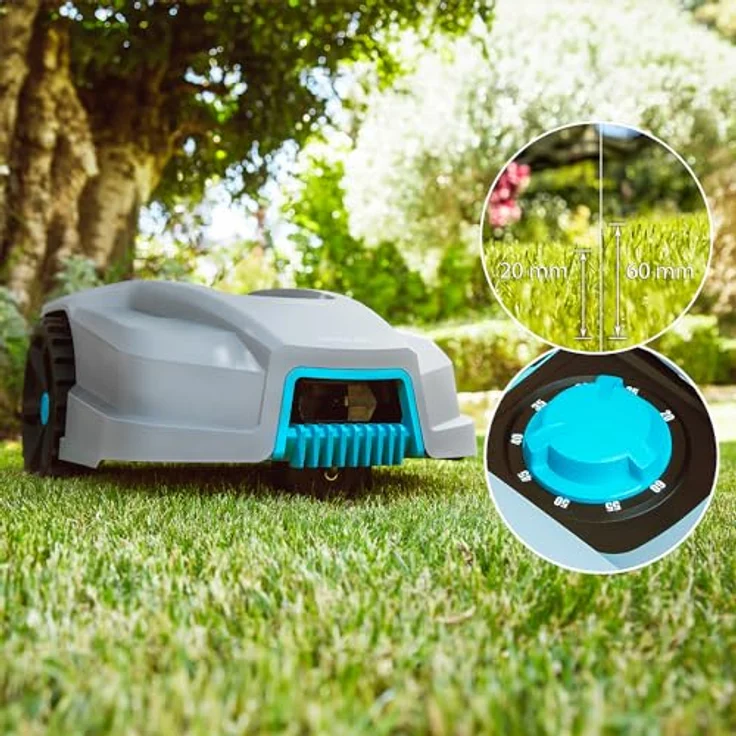 Cecotec GrassHopper 800 Connected, Mähroboter für Rasenflächen bis 800 m², variabel einstellbare Schnitthöhe 20-60 mm, Smart Home-kompatibel, leiser Betrieb 55 dB – Bild 12