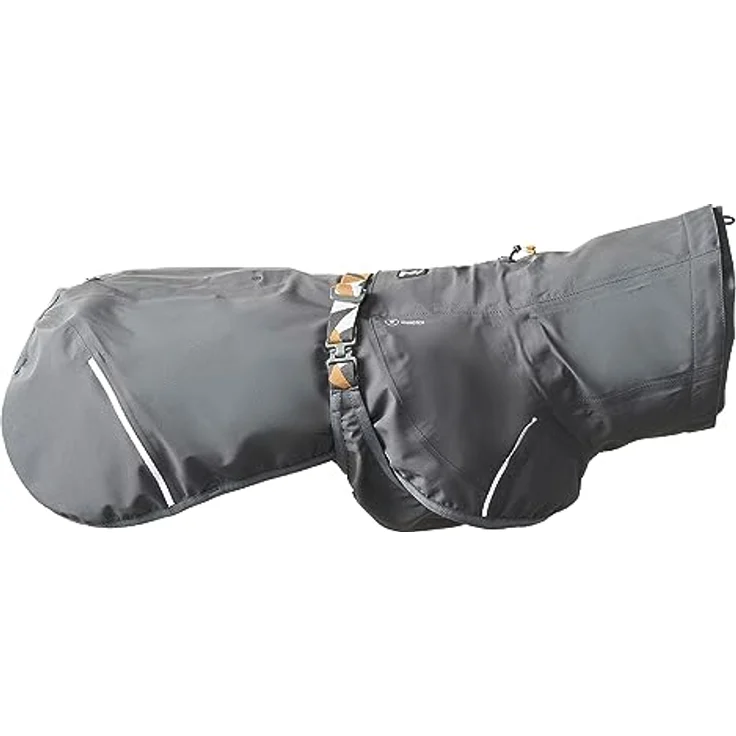 Hurtta Mudventure Coat ECO Regenjacke grau, Größe 30 - recyceltes Material, wasserdicht, verstellbar – Bild 5